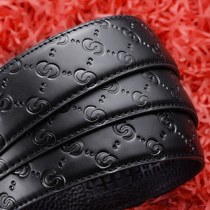 Men's Explosive Leather Belt High-grade Dragon Tiger Head Automatic Buckle Business Casual Joker Fashion Trend Belt Factory Outlet