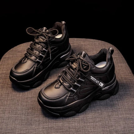 Women's Dad Sneakers with Hidden Height Increase, New Autumn Style, Thick-Soled, Versatile, Slimming, Casual Sports Shoes, Professional Shoes