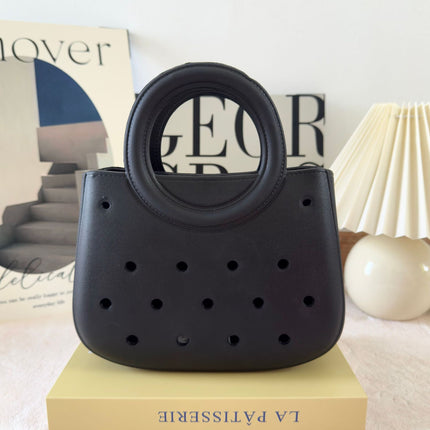 Cross-border new ladies handbag cartoon love fashion round travel storage bag eva hole bag beach bag