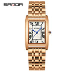 Steel belt rose gold white [men's style]