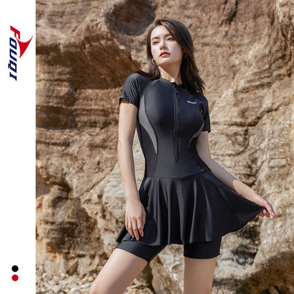 2023 new sports swimsuit women's one-piece skirt swimsuit long sleeve short sleeve two-piece swimsuit hot spring swimsuit women