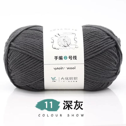 Doll hand-knitted No. 2 handmade wool woven scarf HAT medium thick coat stick needle DIY6 strand wool wholesale