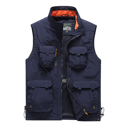 Volunteer Vest Custom Printed Logo Advertising Event Group Clothing Publicity Work Supermarket Employee Clothing Jacket Printing