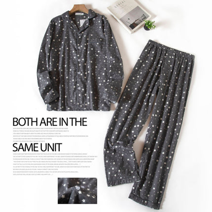 [Ready Stock] Men's Suit Long-Sleeved Pants Autumn and Winter Pajamas Velvet Plaid