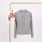 Medium gray hooded jacket / 10/XXL