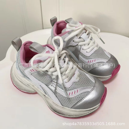 2024 foreign trade explosions Paris nail book father shoes children's shoes mesh children's sneaker girls' shoes dirty shoes
