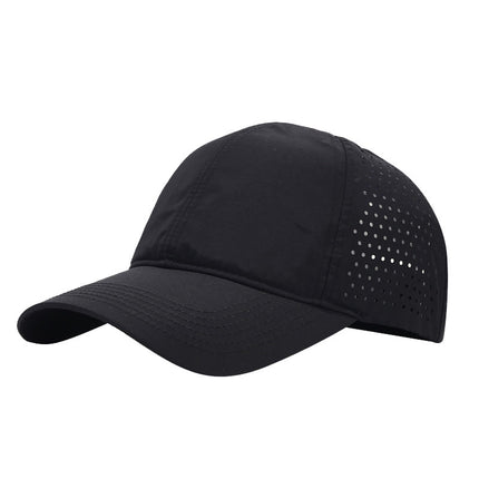 Amazon Cross-Border Pure Summer Quick-Drying Board Half Punched Six-Piece Baseball Cap Soft Top Outdoor Sunshade Fashionable Velcro