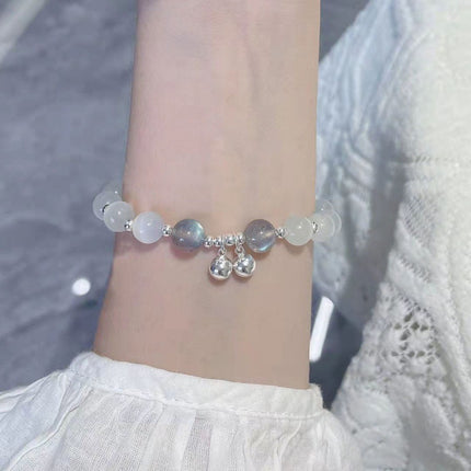 Bracelet Jewelry Cat's Eye Stone Crystal Butterfly Women's Bracelet Imitation Gray Moonlight Versatile Stylish Trendy Student Gift Starry