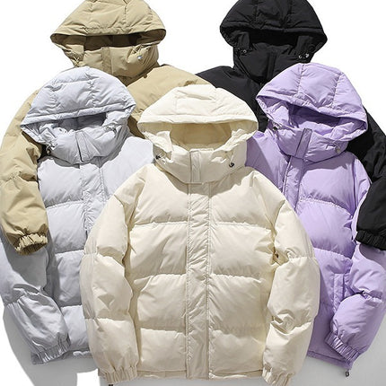 Men's down Jacket with Hood, Warm Trendy Brand, 90% White Duck down Coat, Winter Thickened Parka, Men's Clothing Wholesale