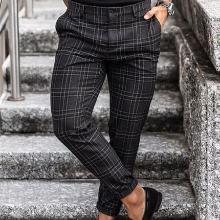 Foreign Trade 2021 European and American Summer New Stripesd Men's Casual Pants Amazon wish Aliexpress Drop Shipping