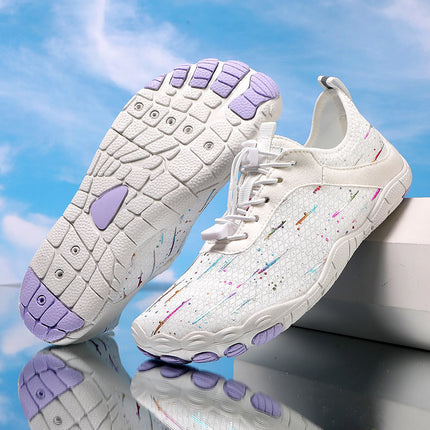Meteor Shower Pattern Men's and Women's Water Shoes Five-Finger Hiking Beach Shoes Wading Shoes River Tracing Shoes Quick-Drying Barefoot Water Shoes