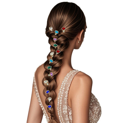 Ness NS216 Light Luxury Elegant Hair Card Rhinestone Hair Accessories Ins Girl Hair Insert Color Baroque Fashion Headwear