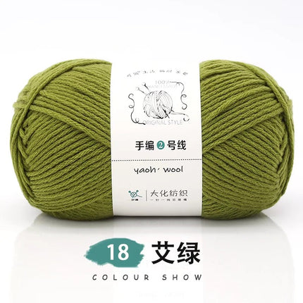 Doll hand-knitted No. 2 handmade wool woven scarf HAT medium thick coat stick needle DIY6 strand wool wholesale