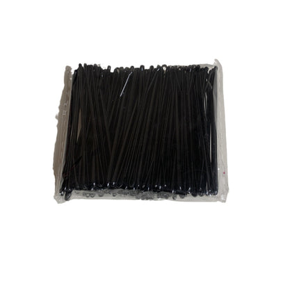 Black Word Clip Bag Simple Wave Side Clip Headwear Bangs Small Clip Steel Clip Girls' Hairpin Clip Hair Accessories