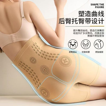 High-Waisted Postpartum Tummy Control Panties, Strong Tummy Control, Butt-Lifting Shaping Panties for Women, Plus Size, Flat-Leg Waist Trainer Shapewear, Non-Curling