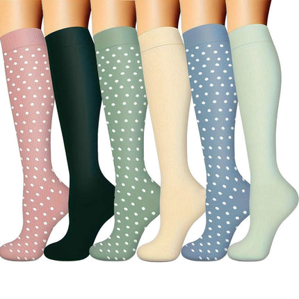 Cross-border calf compression socks sports stockings Amazon compression socks European and American pressure calf socks riding thin leg socks