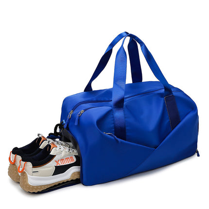 Fitness Bag Women's Portable Large Capacity Dry and Wet Separation Yoga Sports Bag Fashionable Oxford Cloth Luggage Bag Printable logo