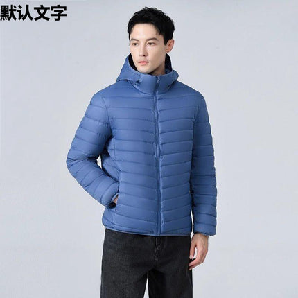 2024 New Style Lightweight Cotton Western Style Clothing Men's Short Lightweight Anti-Season Light Warm Jacket Fashionable Stitching
