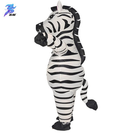 Cross-Border Hot Selling Funny Cyclist Doll Costume Masquerade Performance Props Hippie Sunglasses Dinosaur Inflatable Costume