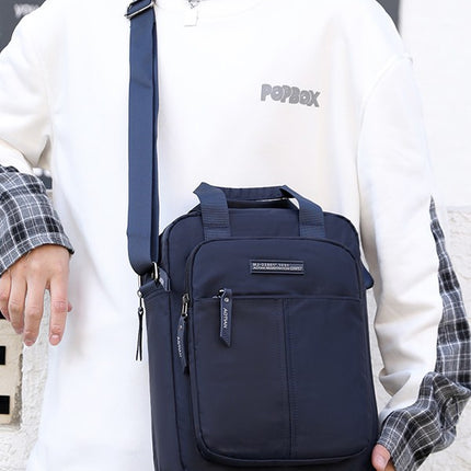 Cross-border Men's Bag New Oxford Cloth Shoulder Bag Men's Bag Business Portable Fashionable Computer Bag Vertical Crossbody Bag