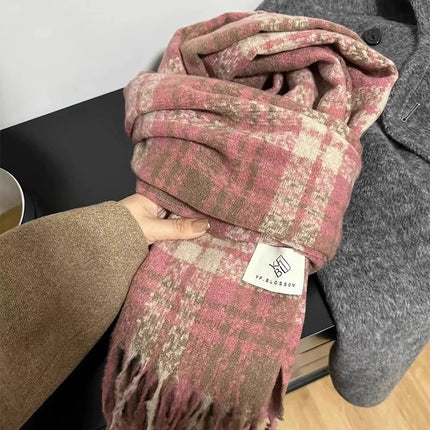 Factory Mixed Batch New Plaid Scarf Women's Winter Ins All-match Student Scarf Warm Cashmere Korean Style Scarf