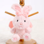About 13cm/0.05kg / Bow rabbit-pink