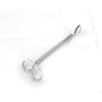 Silver half head with flower scissors