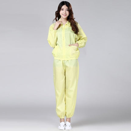 Anti-static coveralls hooded purification workshop dust-free overalls spray paint protection dust-proof blue breeding dust-free clothing