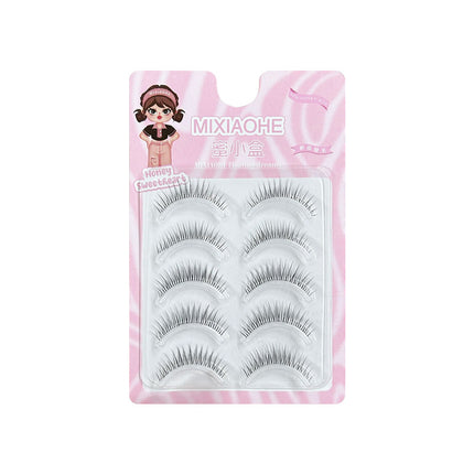 Honey small box daughter light face false eyelashes to hair root clear transparent stem natural oxygen pure false eyelashes