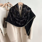 dog tooth black / 135*135cm