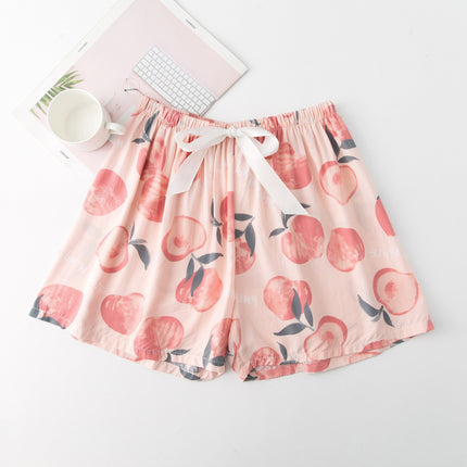 Cotton Silk Sleep Shorts for Women, Summer Thin Style, Trendy Artificial Cotton, Can Be Worn Outside, Japanese Style, Cute Home Wear
