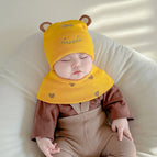 Knit yellow suit with round ears / 1-12 months 38-46cm