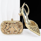 Gold (there is color difference in shoes and bags) / 38