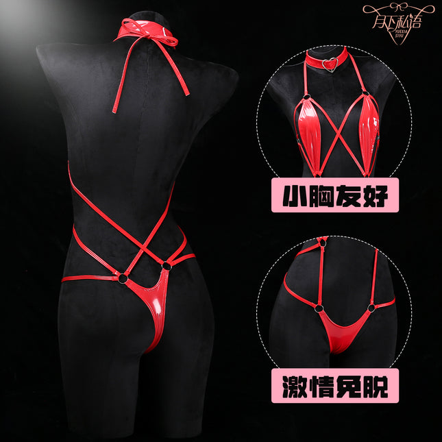 The month whispers sexy underwear dead water conjoined fishing system binding suit open crotch fun wholesale 133