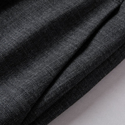 Wool suit pants comfortable elastic waist high-end women's straight wide leg pants women's drop feeling all-match slim casual women's pants
