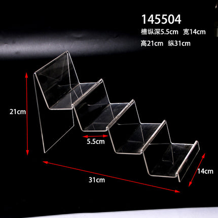 Multi-layer acrylic display stand mobile phone wallet display stand plexiglass transparent display display props