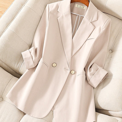 Cross-Border New High-End Suit Shorts Set for Women, Casual, Fashionable and Elegant, Spring and Autumn Goddess Style Suit Two-Piece Set