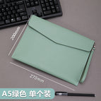 A5 nappa pattern with handle/light green