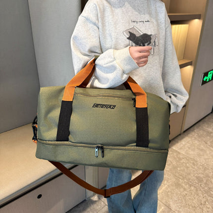 Gym Bag Luggage Bag Short-Distance Business Trip Portable Large-Capacity Lightweight Storage Dry and Wet Sports Travel Separate Luggage Bag