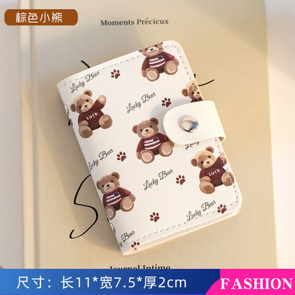 Pacha Dog Large Capacity Multi-Card Slot Card Holder Mini Cute All-In-One Card Holder Id Card Driver's License Card Holder for Women