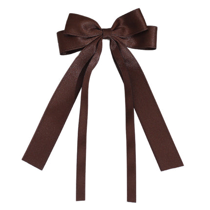 Cross-Border Amazon Best-Selling Ribbon Bow Hairpin Long Ribbon Bow Ribbon Top Clip Elegant Girl Hair