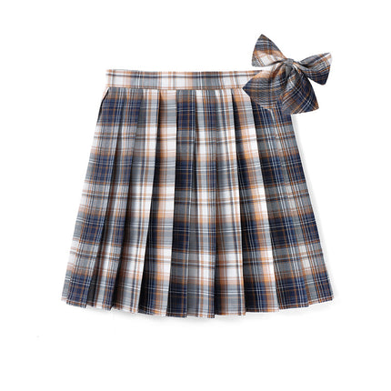 Underwear Safety Lining Anti-Exposure Plaid Pleated Skirt Short Skirt High Waist Skirt School Uniform Class Uniform Garden Uniform Uniform Work Clothes