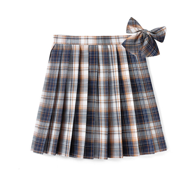 Underwear Safety Lining Anti-Exposure Plaid Pleated Skirt Short Skirt High Waist Skirt School Uniform Class Uniform Garden Uniform Uniform Work Clothes