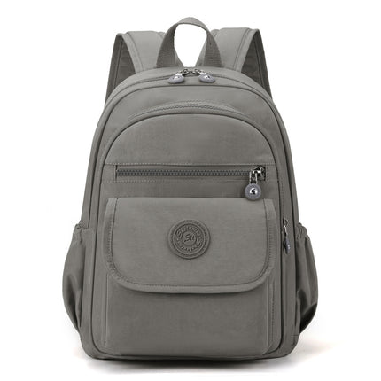 2025 New Simple Casual Women's Korean Style Solid Color Backpack Fashionable Large Capacity Backpack Women's Travel Bag