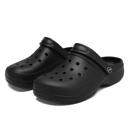 Hole Shoes Men's Sandals Summer Outer Wear Beach Shoes Men's Casual Breathable Slippers Two Wear One Pedal Garden Shoes