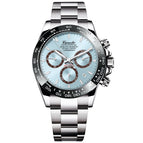 A59 ice blue surface silver steel belt