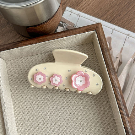 Tulip Cherry Grab Clip Premium 2024 New Maillard Grab Clip Cute Dalmatian Shark Clip Hair Accessories