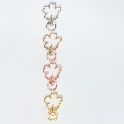 Factory Direct Zinc Alloy Sakura Buckle DIY Jewelry Accessories Flower Spring Buckle Size Sakura Buckle Pendant