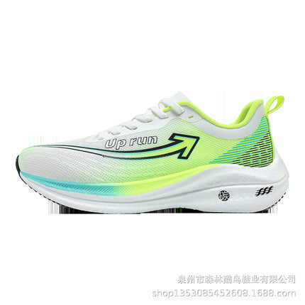 Uprun Cross-Border New Model 8.0 Couple's Ultra-Light Shock-Absorbing Running Shoes Popcorn Carbon Plate Men's Shoes Fly-Knit Sports Shoes