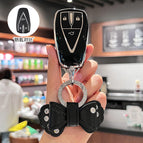 H model 3-button [crystal black] single package + concentric knot